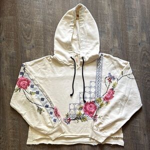 Floral We The Free Embroidered Hoodie